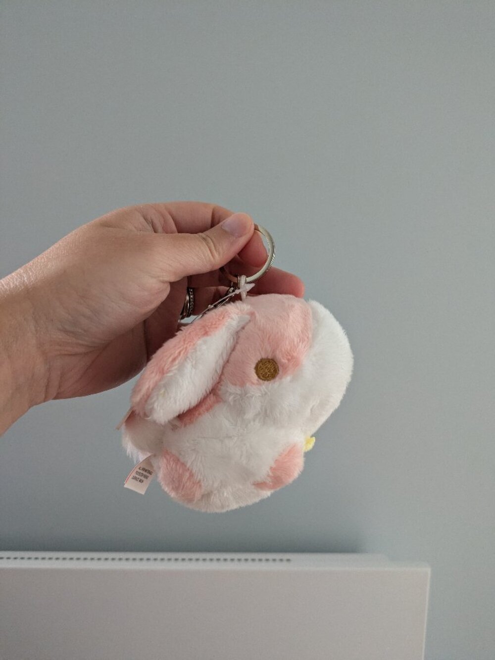 PuffPals Fuffnest Murphy Pink Bunny Keychain Plush